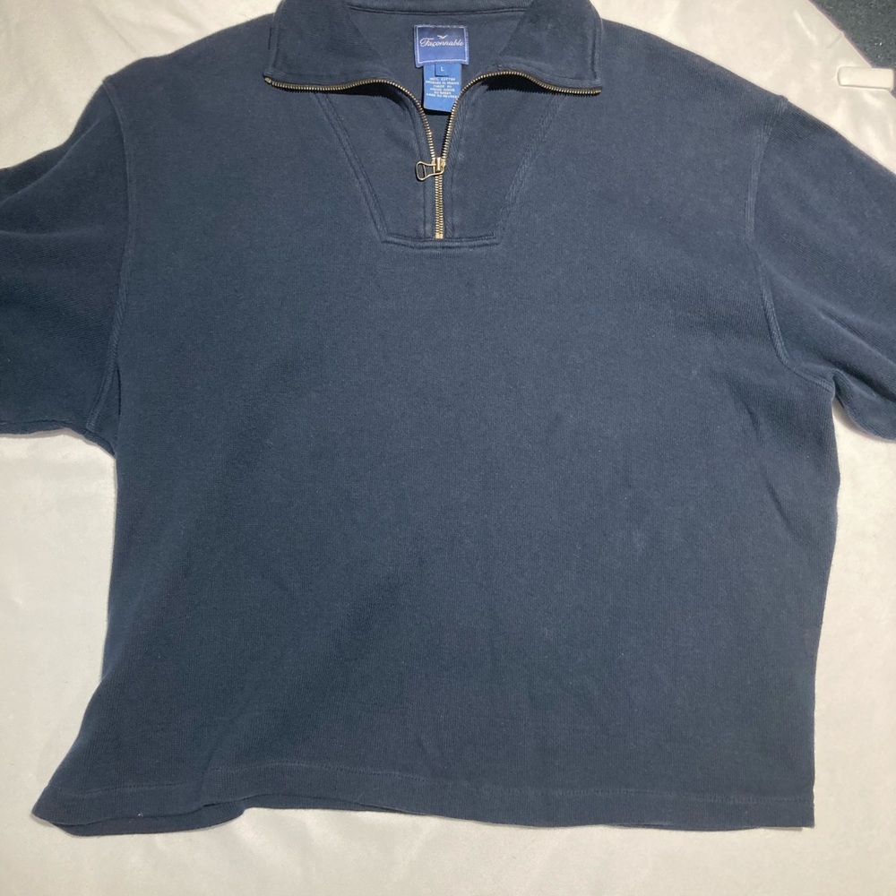 Faconnable 1/4 zipper sweater